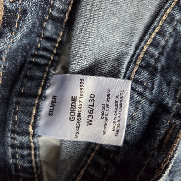 Mens Silver Jeans - Picture 3 of 5